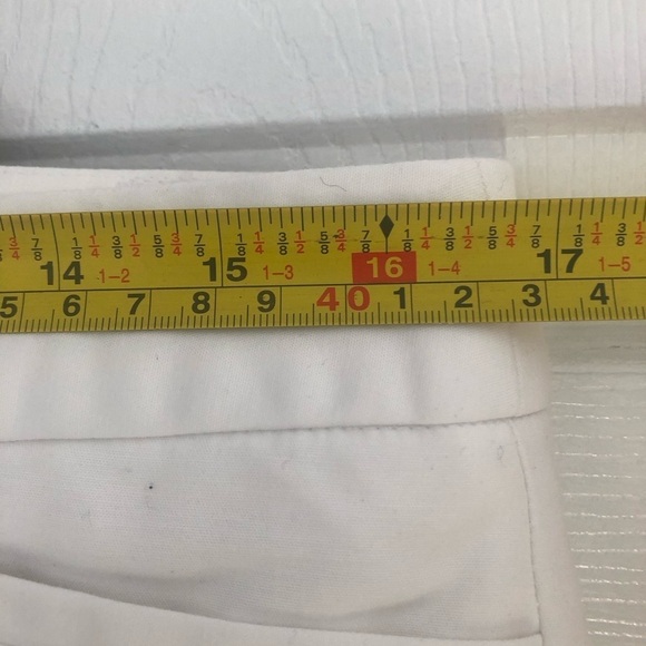 Dalia Crisp White Tapered  Crop Size 10 Trousers - Picture 9 of 12